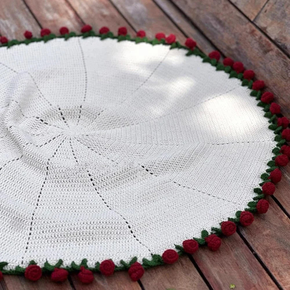 Crochet Bouquet Blanket - Red Roses - product image 10
