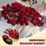 Crochet Bouquet Blanket - Red Roses - product image 3