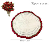Crochet Bouquet Blanket - Red Roses - product image 9